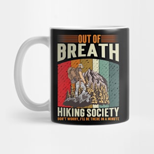 Out Of Breath Hiking Society Mug